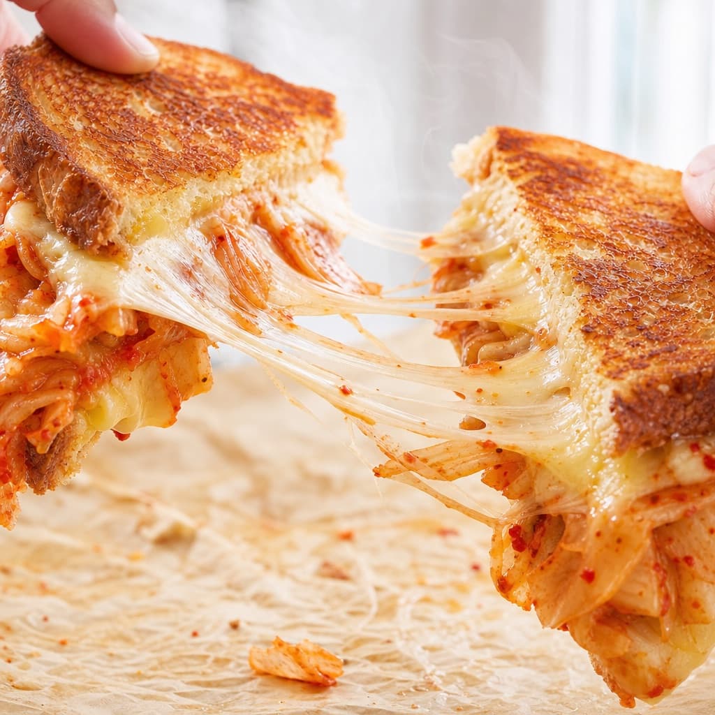 Sándwich de queso con kimchi KIMKIM